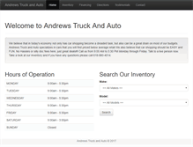 Tablet Screenshot of andrewstruckandauto.com